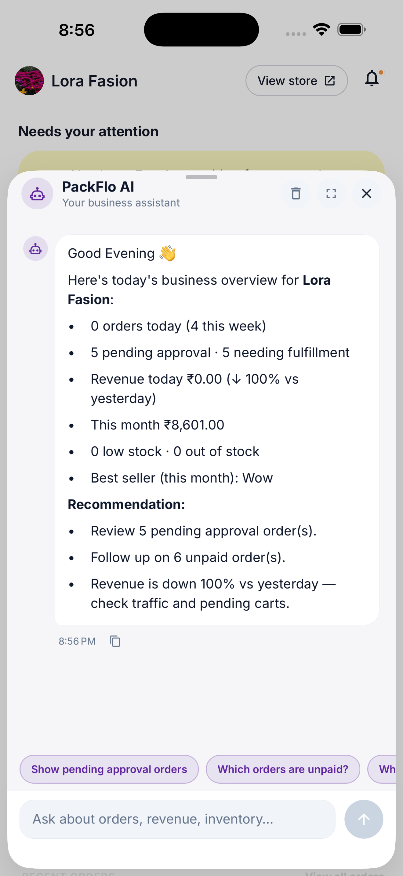 PackFlo AI Chatbot